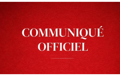 Communiqué officiel